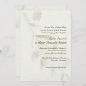 Leafy Botanical Natural Garden Wedding Kaart (Voorkant / Achterkant)