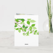 Leafy Branch Sun Spots PHOTO Dank je wel Bedankkaart (Achterkant)