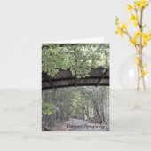 Leafy Bridge-sympathiekaart Kaart (Gele Bloem)