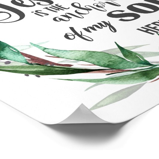 Leafy Christelijk/Bijbel Poster (Hoek)