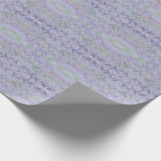 Leafy Creeping Vine Drawing Pattern With Pastels Cadeaupapier (Hoek)