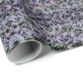 Leafy Creeping Vine Drawing Pattern With Pastels Cadeaupapier (Rol Hoek)