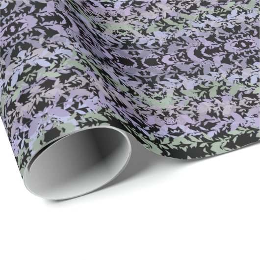 Leafy Creeping Vine Drawing Pattern With Pastels Cadeaupapier (Rol Hoek)