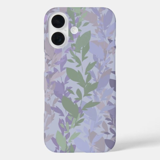 Leafy Creeping Vine Drawing Pattern With Pastels Case-Mate iPhone Case (Achterkant)
