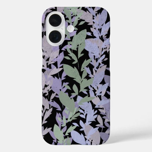 Leafy Creeping Vine Drawing Pattern With Pastels Case-Mate iPhone Case (Achterkant)