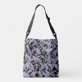 Leafy Creeping Vine Drawing Pattern With Pastels Crossbody Tas