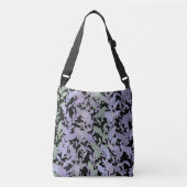 Leafy Creeping Vine Drawing Pattern With Pastels Crossbody Tas (Voorkant)