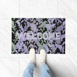 Leafy Creeping Vine Drawing Pattern With Pastels Deurmat