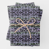 Leafy Creeping Vine Drawing Pattern With Pastels Inpakpapier Vel (In situ)