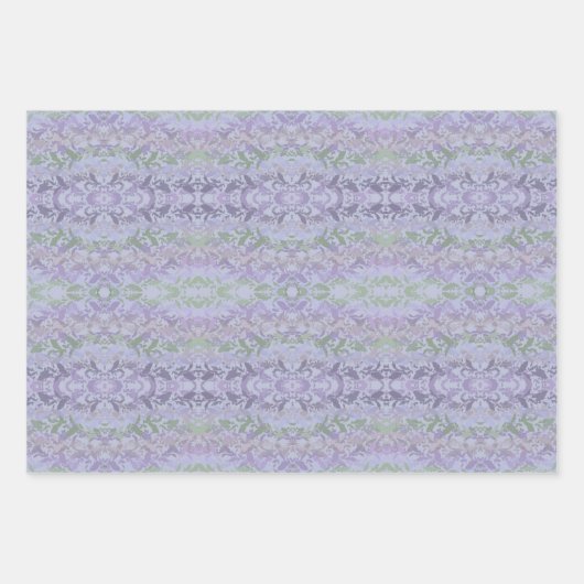 Leafy Creeping Vine Drawing Pattern With Pastels Inpakpapier Vel (Voorkant 3)