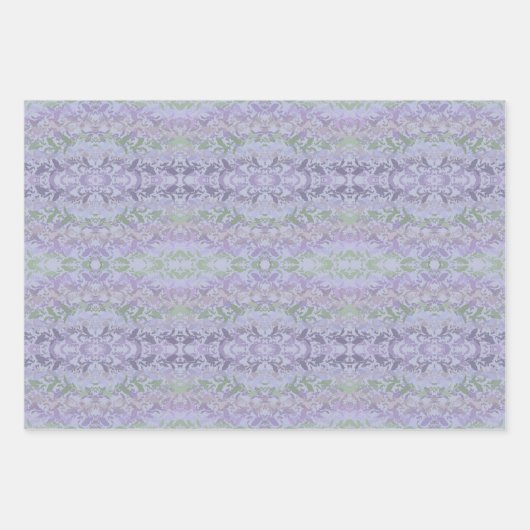 Leafy Creeping Vine Drawing Pattern With Pastels Inpakpapier Vel (Voorkant)