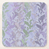 Leafy Creeping Vine Drawing Pattern With Pastels Kartonnen Onderzetters (Voorkant)