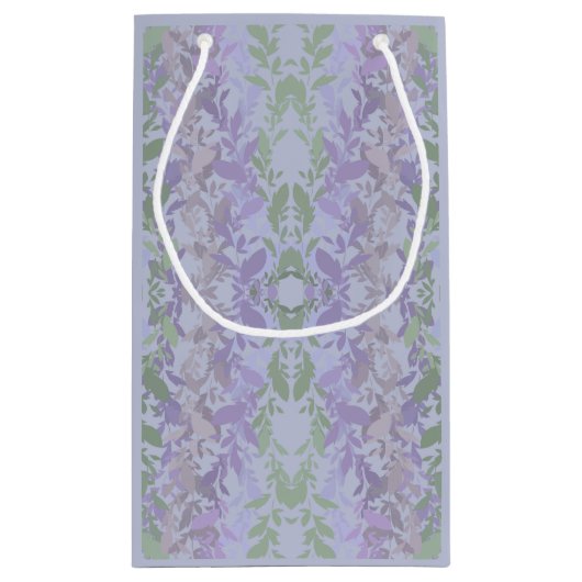 Leafy Creeping Vine Drawing Pattern With Pastels Klein Cadeauzakje (Achterkant)