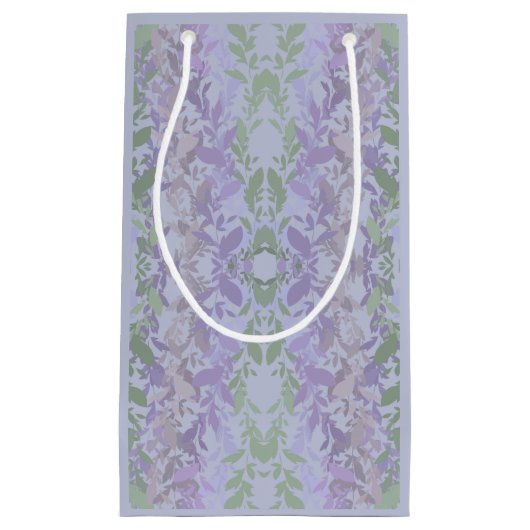 Leafy Creeping Vine Drawing Pattern With Pastels Klein Cadeauzakje (Voorkant)