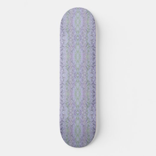 Leafy Creeping Vine Drawing Pattern With Pastels Persoonlijk Skateboard (Voorkant)
