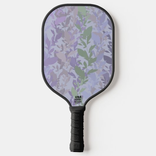 Leafy Creeping Vine Drawing Pattern With Pastels Pickleball Paddle (Achterkant)
