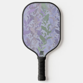 Leafy Creeping Vine Drawing Pattern With Pastels Pickleball Paddle