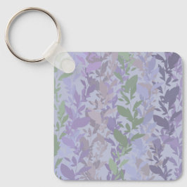 Leafy Creeping Vine Drawing Pattern With Pastels Sleutelhanger