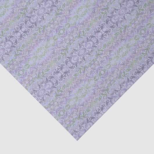 Leafy Creeping Vine Drawing Pattern With Pastels Tissuepapier (Detail)