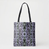 Leafy Creeping Vine Drawing Pattern With Pastels Tote Bag (Voorkant)
