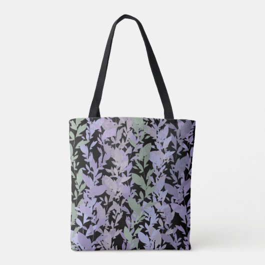 Leafy Creeping Vine Drawing Pattern With Pastels Tote Bag (Achterkant)