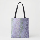 Leafy Creeping Vine Drawing Pattern With Pastels Tote Bag (Voorkant)