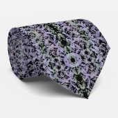 Leafy Creeping Vine Soft Pastel Drawing Pattern  Stropdas (Opgerold)