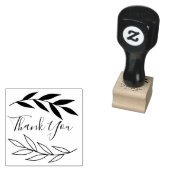 Leafy Dank je Rubberstempel (Gestempeld)