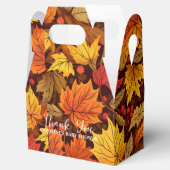 Leafy Delights Herfst Baby shower Invite Bedankdoosjes (Geopend)