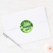 Leafy Earth Day Ronde Sticker (Envelop)