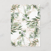 Leafy Eucalyptus Wreath Elegant Moss Details Informatiekaartje (Achterkant)