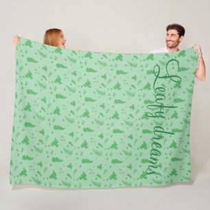 Leafy Fleece Deken
