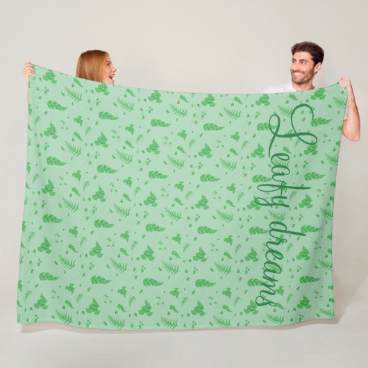 Leafy Fleece Deken (In situ)