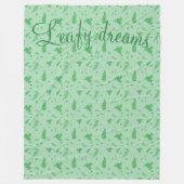 Leafy Fleece Deken (Voorkant)