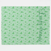 Leafy Fleece Deken (Voorkant (Horizontaal))