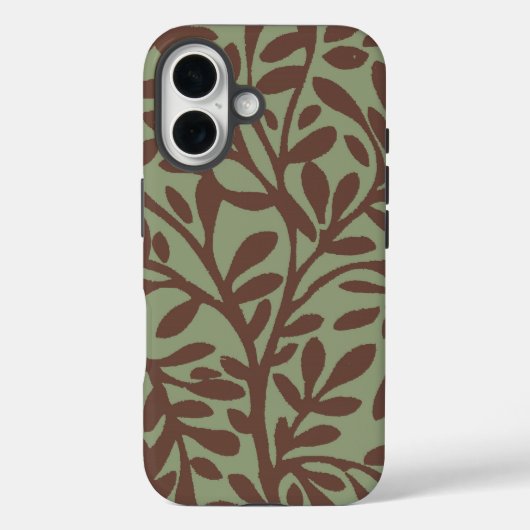 Leafy Floral Green-adjusts for all cases (Achterkant)