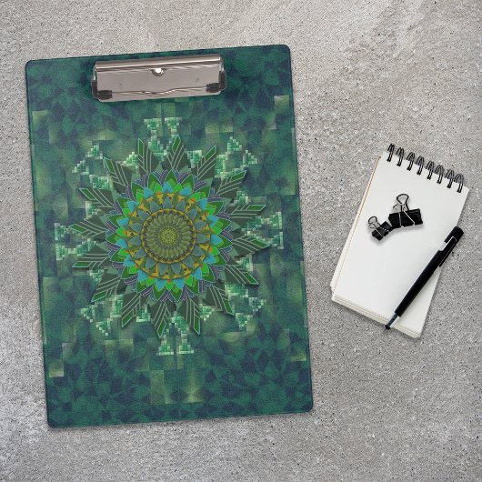 Leafy floral square stick puzzle parameterbepaling klembord