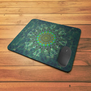 Leafy floral square stick puzzle parameterbepaling muismat