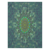 Leafy floral square stick puzzle parameterbepaling tafelkleed (Voorkant)