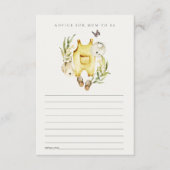 Leafy Foliage Clothes Advice for Mum Baby shower Informatiekaartje (Voorkant)