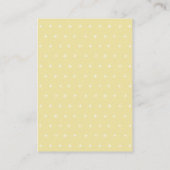 Leafy Foliage Yellow Clothes Boots for Baby shower Informatiekaartje (Achterkant)