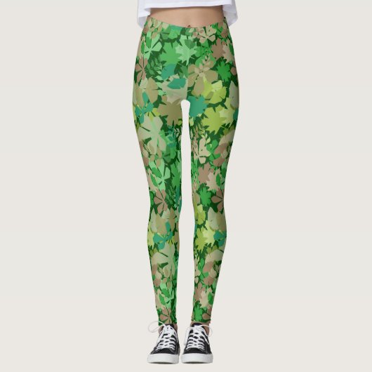 Leafy Forest Leggings (Voorkant)