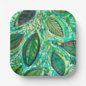 Leafy Fun Paper borden Papieren Bordje (Voorkant)