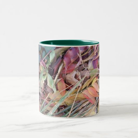 Leafy Goodness Tweekleurige Koffiemok (Center)