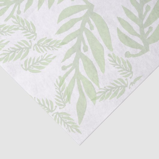 Leafy Green Background Decoupage Tissuepapier (Detail)