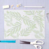Leafy Green Background Decoupage Tissuepapier (Craft)
