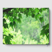 Leafy Green Birthday Party Guest Book Gastenboek (Achterkant)