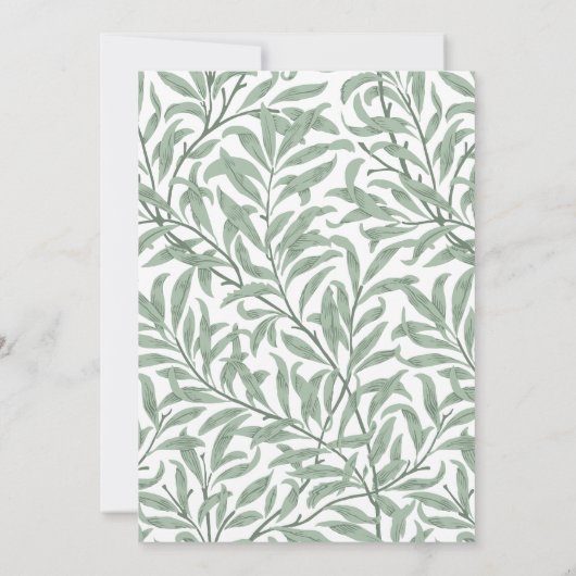 Leafy Green Bruids Douche Uitnodigingen (Achterkant)