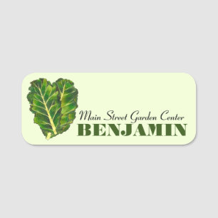 Leafy Green Curly Kale Healthy Vegetables Veggie Naamplaatje