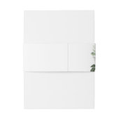 Leafy Green Fern Succulent Lijst Foliage Wedding Uitnodigingen Wikkel (Achterkant Voorbeeld)